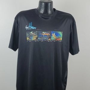 Guy Harvey Men’s Graphic TShirt Black XL Short Sleeve Vintage Soft Cotton